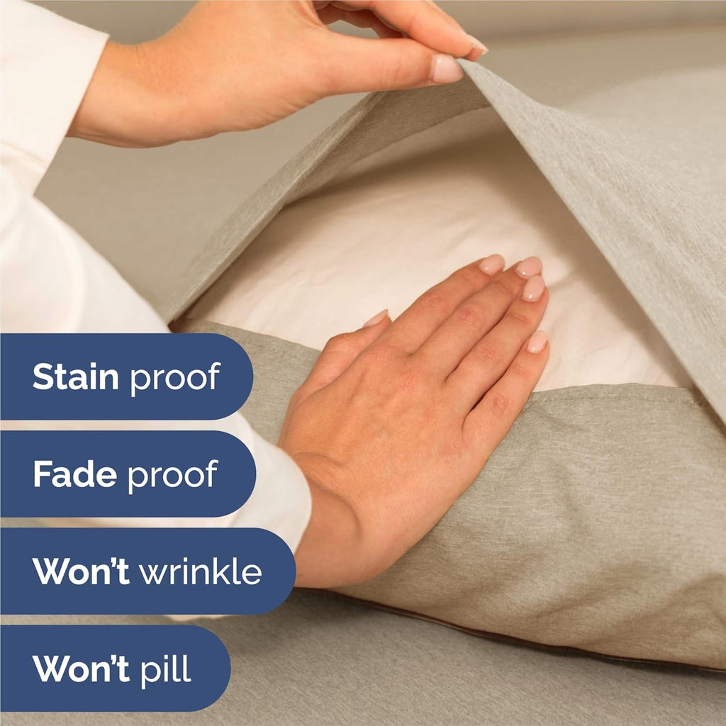 Split King Size Sheet Set by [Brand Name] - Comfy, Breathable & Cooling Luxury Bedding - Deep Pockets, Wrinkle-Free, Beige