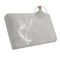 Easy-Going Waterproof Couch Cushion Covers for Couches and Sofas, Stretch Jacquard Sofa Seat Cover Replacement for Dogs, Pets & Kids, Durable Furniture Protector for Loveseat Cushions, Light Gray