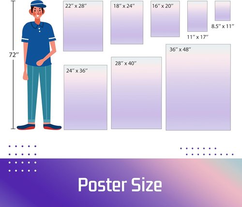 BillyPrint Custom Poster Prints - Personalized Waterproof Vinyl Wall Art | 8.5x11in Size
