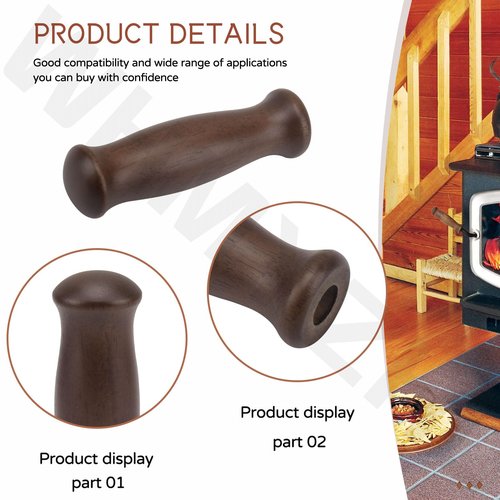 WHMYZHL 250-00594 Wooden Handle Compatible with Avalon Olympic Stove & Insert 700 745 790 796 945 990 996 1190 1196 900PS 900PI