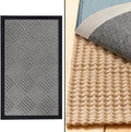 Gorilla Grip WeatherMax Door Mat - Durable 17x29 Gray Mat with Rug Gripper | 2x3 Feet Beige Bundle