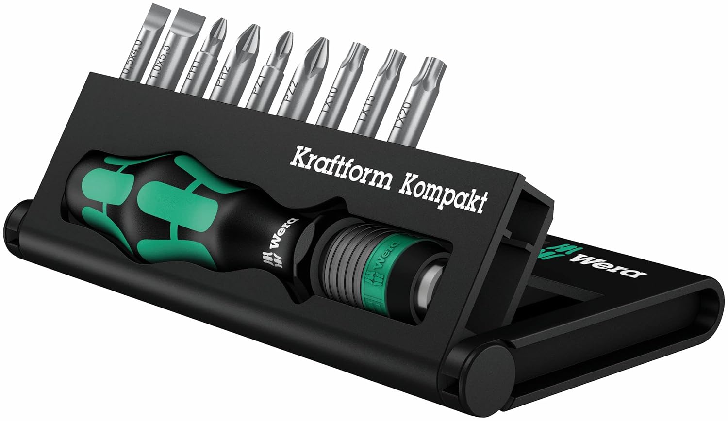 WERA Kraftform Kompakt 10 - 10-Piece Precision Screwdriver Set for Ultimate Versatility