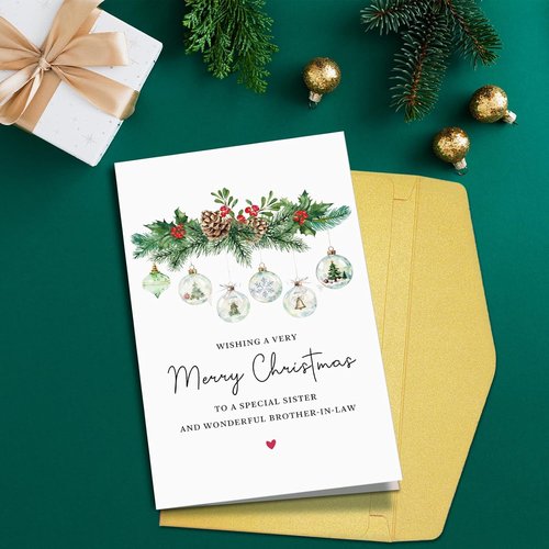 Goroar Christmas Card for Sister & Brother-in-Law | Heartfelt Holiday Wishes