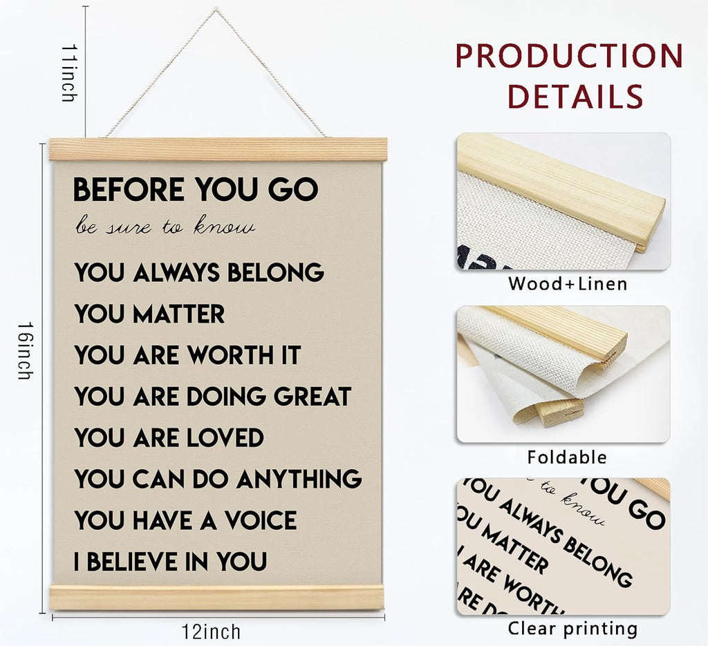 Regine Switzerland Positive Affirmations Wall Art - Inspirational Decor for Office & Classroom | 12x16 In