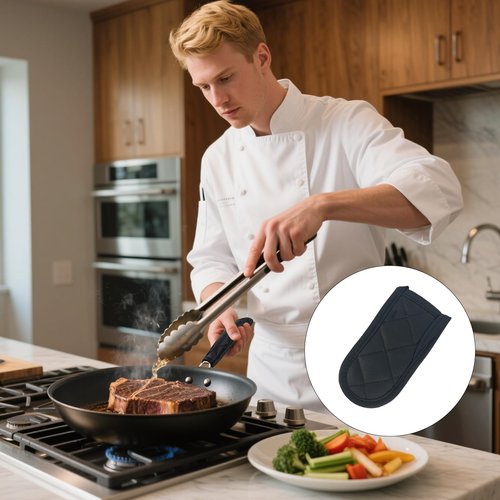 Cast Iron Handle Cover 4-Pack, Heat Resistant Non-Slip Iron Skillet Handle Sleeves, Suitable for Pan Grip for Kitchen, Baking and BBQ Cookware (Classic Styles)