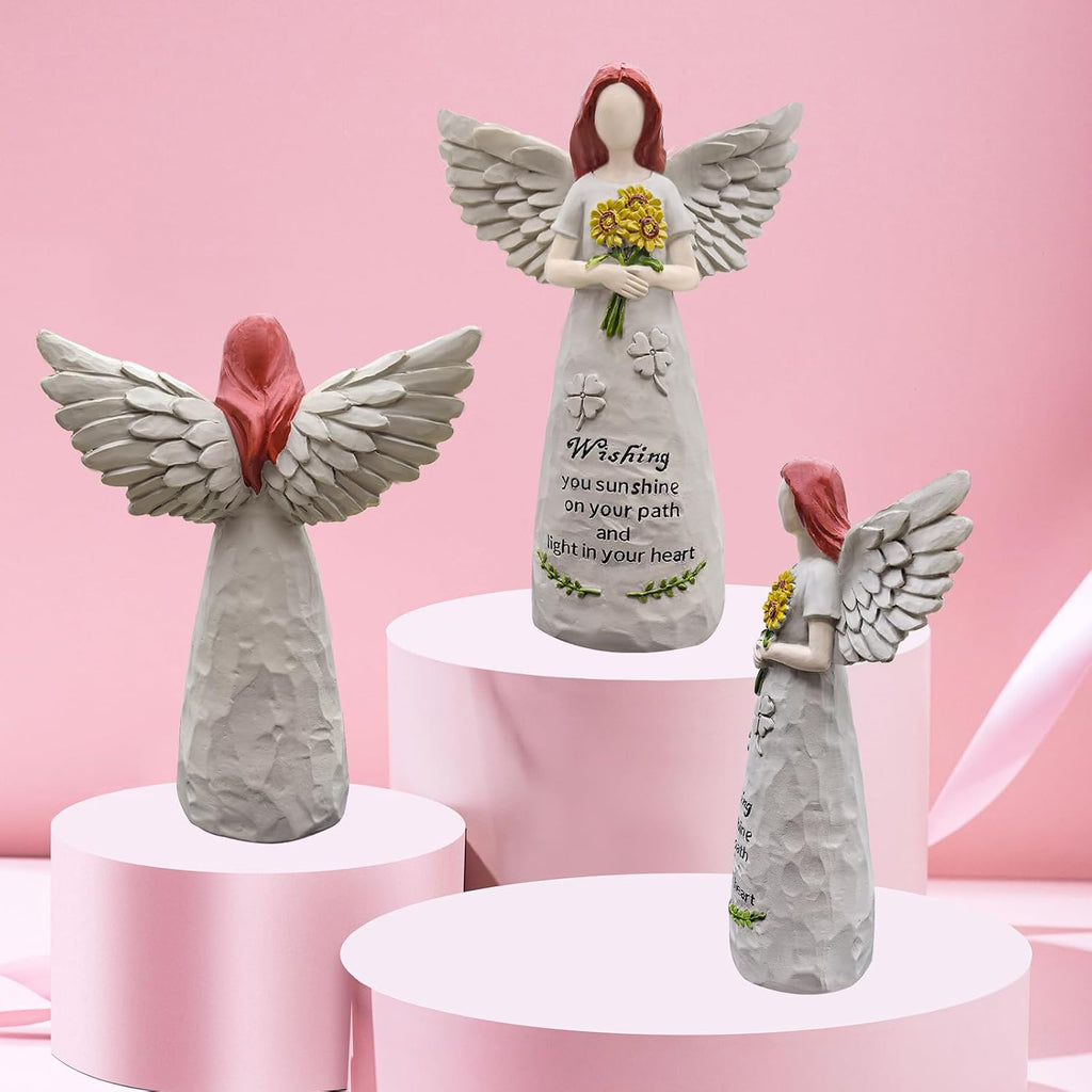 Angel Figurine | 5.5” Hand-Painted Sculpture for Blessings, Hope, and Healing Gifts