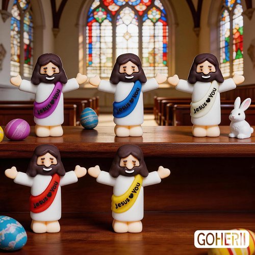 Little Jesus Figures - 30PCS Religious Party Favors | Mini Jesus Figurines for Easter Egg Fillers