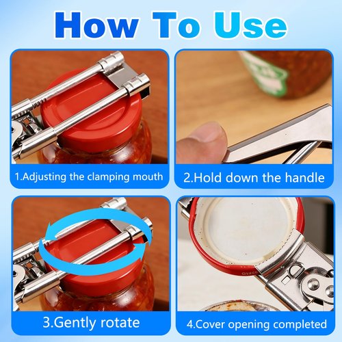Adjustable Stainless Steel Jar Opener for Manual, Kitchen Accessories