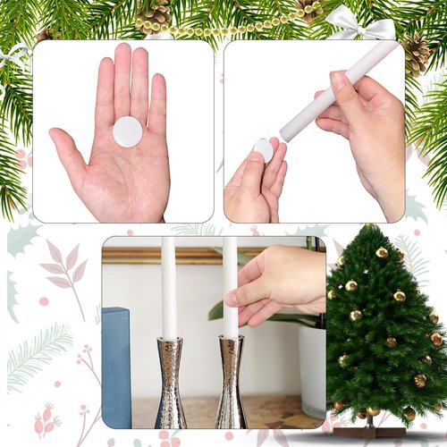 40pcs Taper Candle Holder Set by [Brand Name] - Includes Adhesive Grips & Accessories