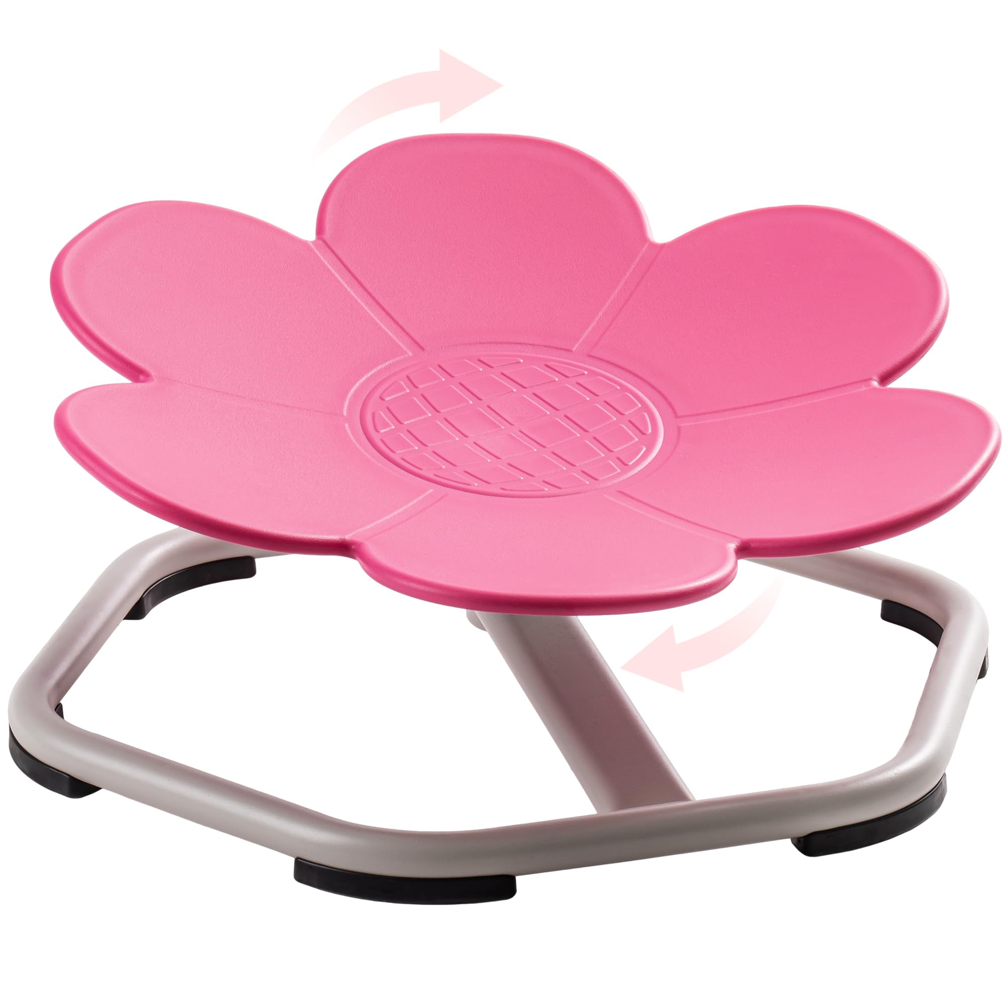 ROBOTIME Kids Sensory Swivel Chair, Autism Spinning Chair for Kids Sensory with Non-Slip Design, Training Body Coordination, No Assembly (Pink)