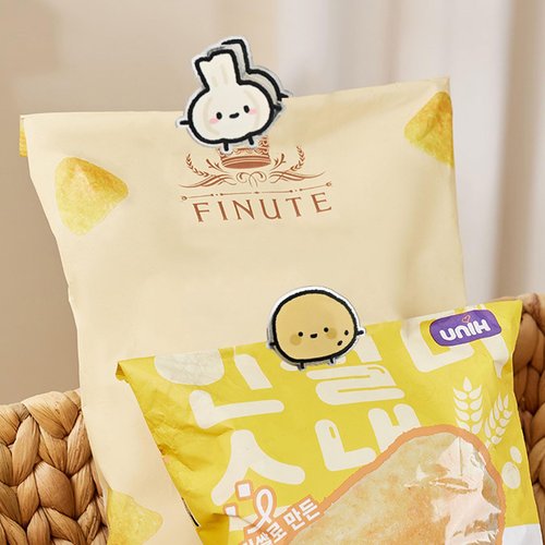 9 PCS Cute Chip Clips Food Bag Clip Set, Vegetable Shaped Bag Clips Funny Kitchen Snack Bag Sealer, Acrylic Chip Clip for Airtight Seal Food Storage