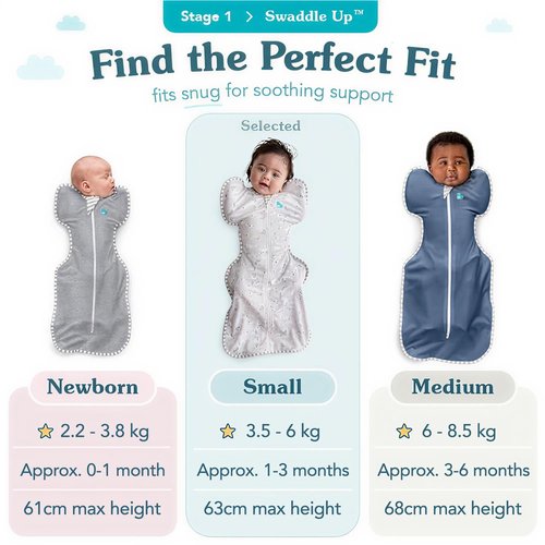 Love to Dream Swaddle Up Bamboo, Arms Up Position, Soft and Luxurious 100% Viscose from Bamboo - Wearable Blanket - 1.0 TOG - (20-24°C) Ideal for Moderate Temps (Cherries Blush, Newborn, 2.2–3.8kg)