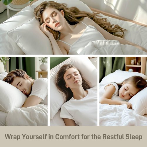 Sylvaris Hypoallergenic Viscose from Bamboo Soft Pillow with Down Alternative Filling, Queen Pillow,Breathable, Moisture-Wicking, Luxury Hotel Quality, Ideal for All Sleeper, Oeko-Tex Certified