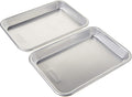 Nordic Ware Naturals Eighth Sheet Baking Pan Set - Durable Non-Stick | 2-Pack
