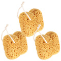 Qianyu 3 Pcs Bath Sponge Foam Loofah Exfoliating Body Sponge Dense Foam Reusable Body Wash Shower Pouf Washing Scrubber for Bathroom Gentle Deep Cleaning Dry Skin Women Men Bathing Accessories
