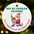 NewEleven Retirement Ornament, Retirement Gift for Woman, Funny Retired Gift for Woman Men, Retired Gifts for Women Mom, Christmas Tree Decorations, First Retirement Christmas Ornament 2025