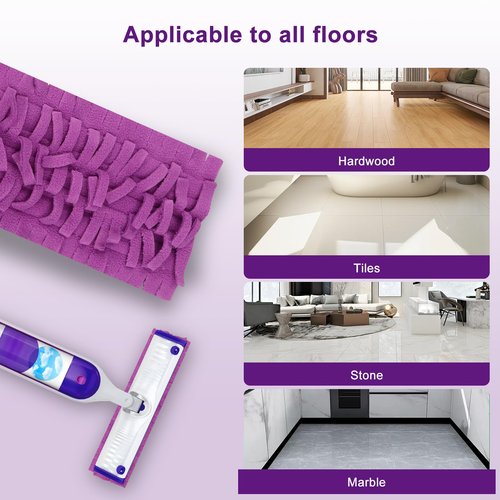 12 Pack Mopping Pads Refills for Swiffer PowerMop, Reusable Microfiber Mop Pads,Compatible with Swiffer Power Mop Refills, Washable MopPad Use for Most Floor Types