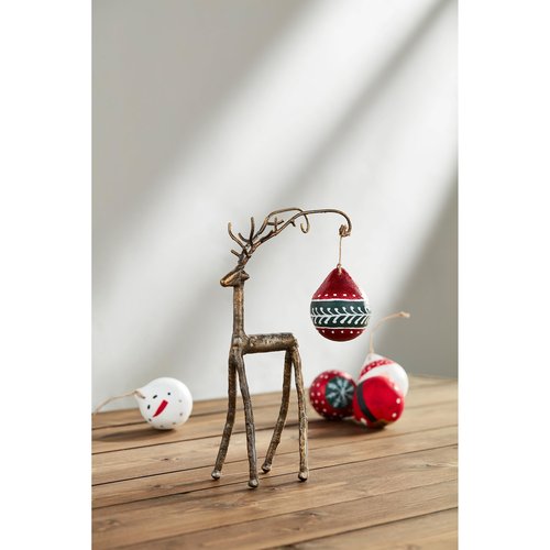 Mud Pie Deer Ornament Stand; 11" x 4 3/4"
