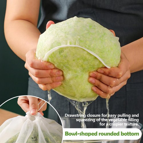 Cheese Cloth Bag - Reusable Straining Bags for Nut Milk, Soy Milk & Dumpling Fillings