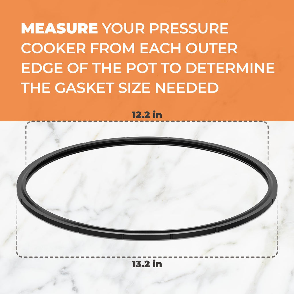 09905 Pressure Canner Sealing Ring Fit for Presto,Replacement Gasket for Presto 01710, 01740,01750,01770,01780 12-22qt Pressure Cooker or Canner,Includes Automatic Air Vent & Overpressure Plug