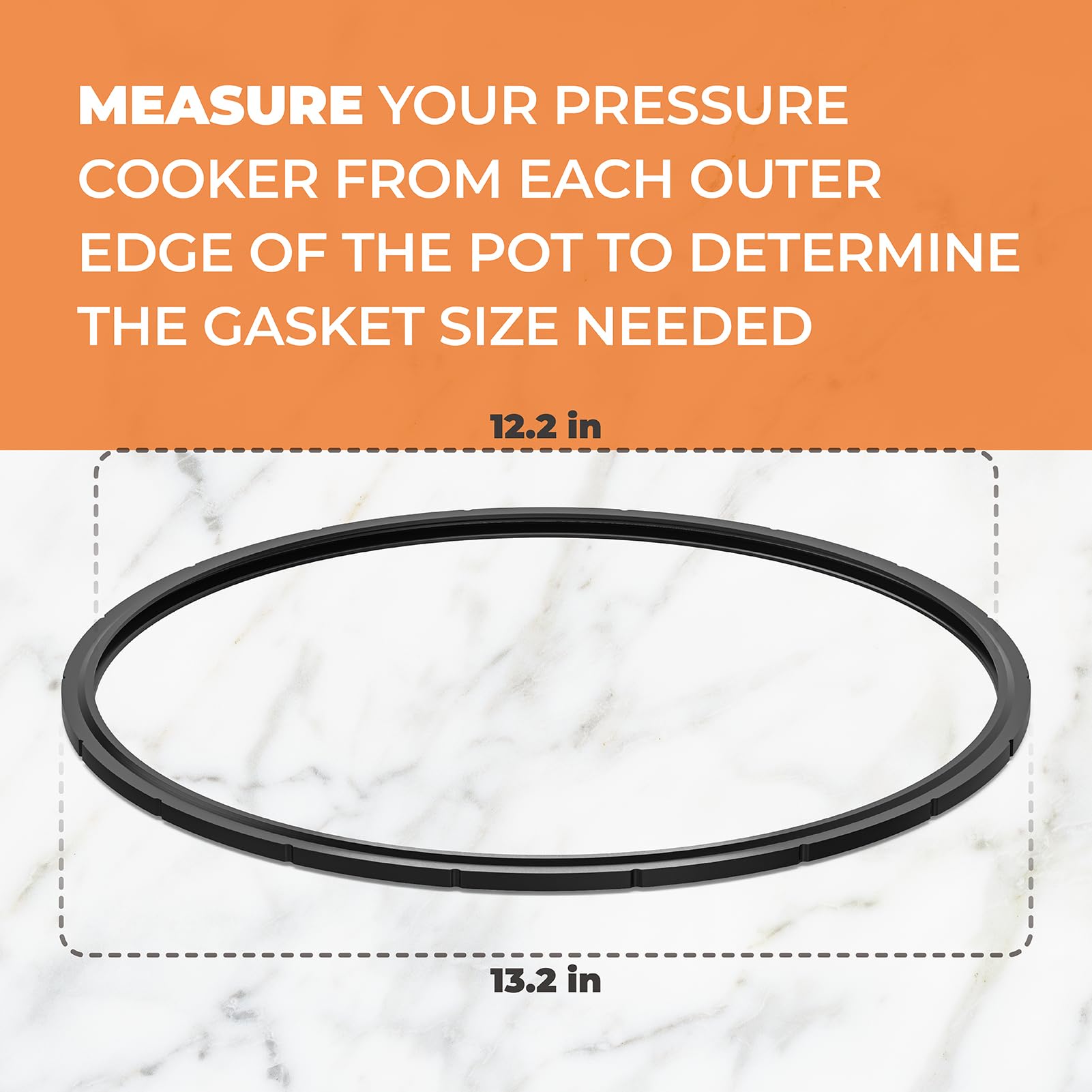 09905 Pressure Canner Sealing Ring Fit for Presto,Replacement Gasket for Presto 01710, 01740,01750,01770,01780 12-22qt Pressure Cooker or Canner,Includes Automatic Air Vent & Overpressure Plug