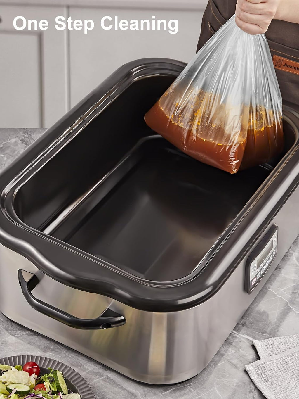 SMARTAKE Disposable Roaster Liners - 10 Count for 16-22 Quart Roasters | Instant Cleanup, 18 x 34 Inch