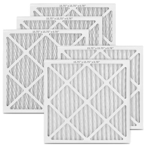 HSIAMEN MERV-10 Filter 15.75x15.75 Compatible with BlueDri Air Shield 550 & VEVOR Air Scrubber HEPA 500 & COLZER KJGL01A-500, 16x16x1, 5-Pack