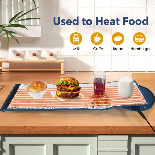 Kombucha Heating Wrap - Fermentation Heater Warmer Temperature Control, 50-113°F, 48H Timer, Round Design, Extra Large for Sourdough, Pizza,brew bru, Kombucha
