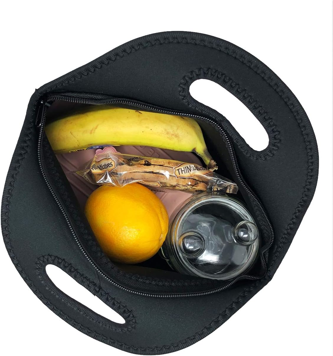 Allydrew Insulated Neoprene Lunch Bag - Stylish Zipper Tote for On-the-Go Meals | Blossoms Light Design