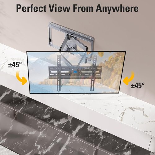 Mounting Dream TV Wall Mount - Full Motion Bracket for 32-65 Inch TVs | Swivel & Tilt, Max VESA 400x400 mm