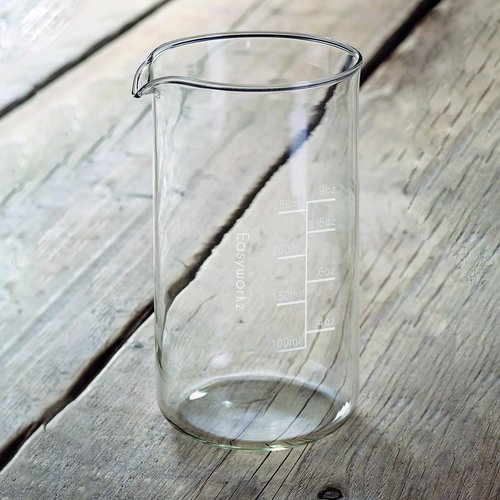 Easyworkz Borosilicate Glass Replacement Beaker for 12oz French Press Coffee Maker