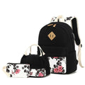 FADOVYE Travel Laptop Backpack School Backpacks for Teen Girls Women, Kids Bookbag Travel Daypacks with Lunch Bag and Pencil Bag, Floral
