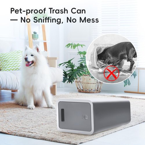 Lysam Small Trash Can, 3 Pack 4 Gallons Bathroom Garbage Can with Lid Press-Top, Small Waste Basket with Trash Bags, Slim Plastic Garbage Bin for Dorm, Office, Bedroom, Kitchen, Living Room (Multi)