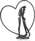 Suruim Anniversary Iron Sculpture - Romantic Heart Statue Gift for Couples | Perfect Valentine's Day Present