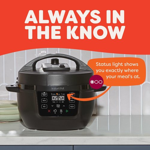 Instant Pot 4QT RIO Mini - 7-in-1 Multi-Cooker with Pressure, Slow Cook & Steam Functions - Black