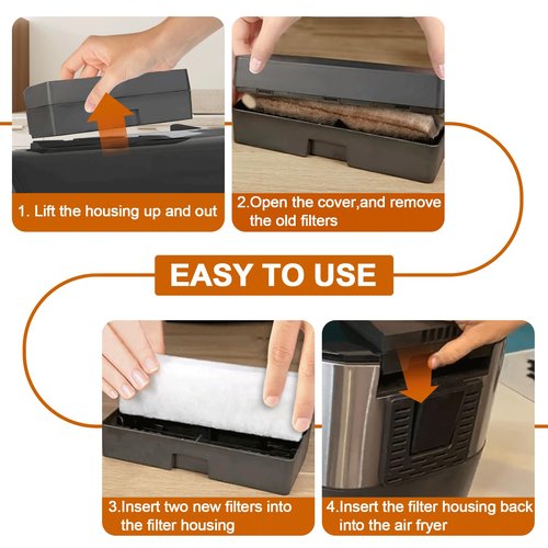 16Pcs Air Fryer Filter for Instant Vortex Plus 6-Quart Air Fryer, Effective Odour Removal, Compatible with Instant Vortex Air Fryer Accessories