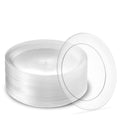 [7'' 240 Pack] 7'' inch Premium Heavy Weight Crystal Clear Classy Disposable hard Plastic Salad plates