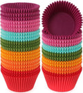 Caperci Jumbo Cupcake Liners - Extra Large 300-Count, Odorless & Food Grade Grease-Proof Paper