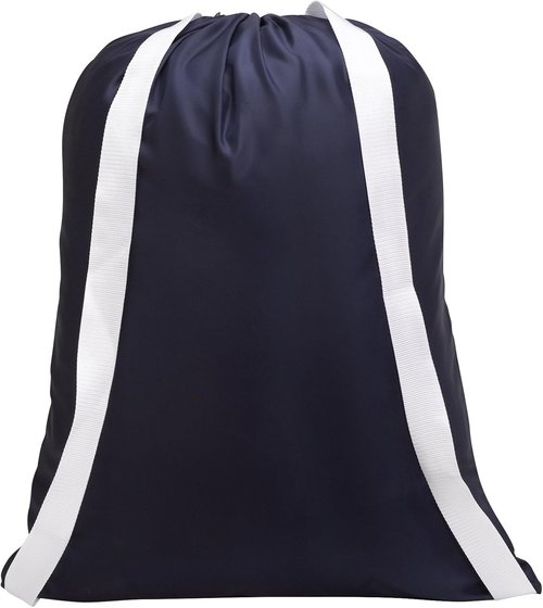 Handy Laundry Bag - Navy Blue | 22" X 28" with Two Shoulder Straps & Drawstring Closure