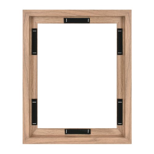 MCS Canvas Float Frames 11x14 Frame, Walnut Woodgrain for Finished Canvases, Vertical & Horizontal Wall Hanging Large with Adhesive for Canvas Paintings (1-Pack)
