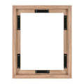 MCS Canvas Float Frames 11x14 Frame, Walnut Woodgrain for Finished Canvases, Vertical & Horizontal Wall Hanging Large with Adhesive for Canvas Paintings (1-Pack)
