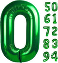 Green Number Balloons - 40 Inch 0 Number Balloons for Birthday Decorations | St. Patrick's Day Party Supplies