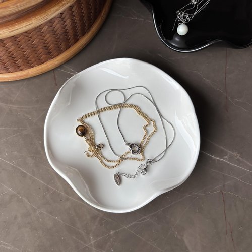 SVLX YIXVN Spoon Rest for Stove Top, 5.3 Inch Ceramic Spoon Holder for Kitchen Counter, Coffee Ladle Holder, Utensil Rest for Cooking, Housewarming Gifts (White)