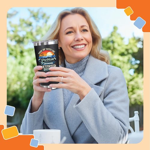 NewEleven Retirement Gift - 20oz Tumbler for Women & Men | Perfect Farewell Present for Colleagues & Friends