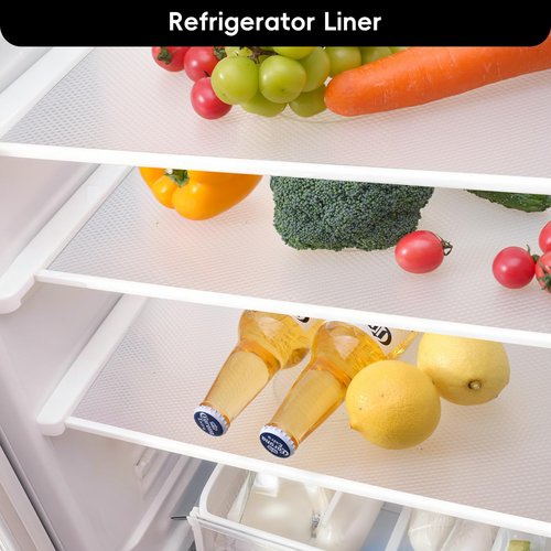 Shelf and Drawer Liner for Kitchen Cabinet,Non Adhesive Durable EVA Shelf Paper, Non Slip Waterproof Decorative Mats for Dresser Cupboard Refrigerator Bathroom Wire Grip Shelves(Clear,12 in X 10 Ft)