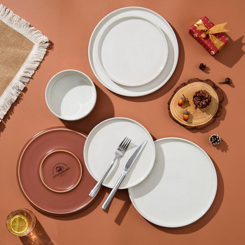 LIANYU 24 Pieces Porcelain Dinnerware Sets, Premium Plates and Bowls Set, High-Fired Ceramic Dishes Set for 8, Chip & Scratch Resistant, Microwave Dishwasher Safe, White