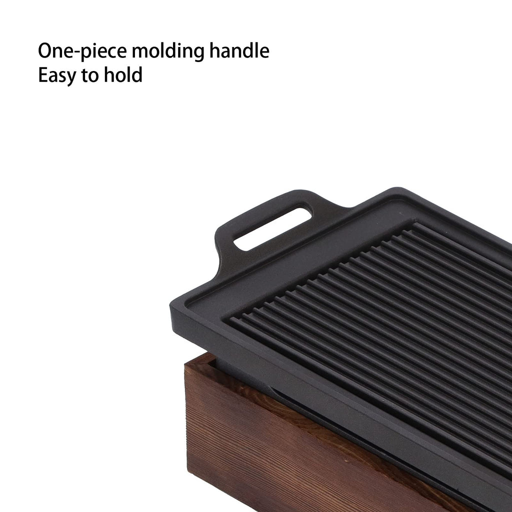 Japanese BBQ Gril, Double Thickened Grill Plate Smokeless Barbecue Grill Accessories Set Portable Charcoal Stove Barbecue Accessories Tools Household Indoor