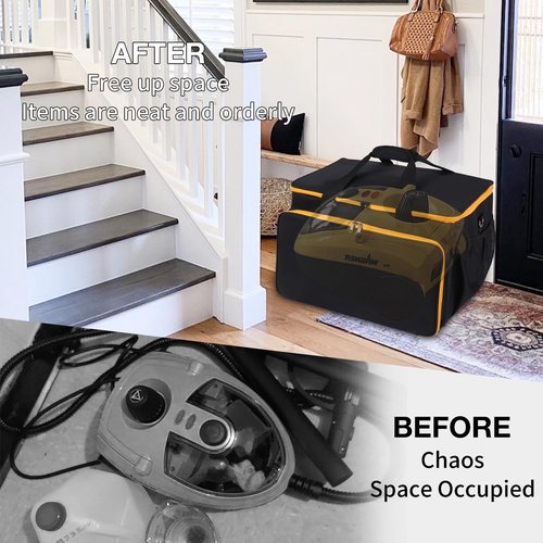 TXIYEAN Storage Bag Compatible with Wagner Spraytech C900134 Steamer Adjustable Carrying Bag Case Portable Steam Cleaner Storage Bag with Extra Pockets for Accessories, Bag Only