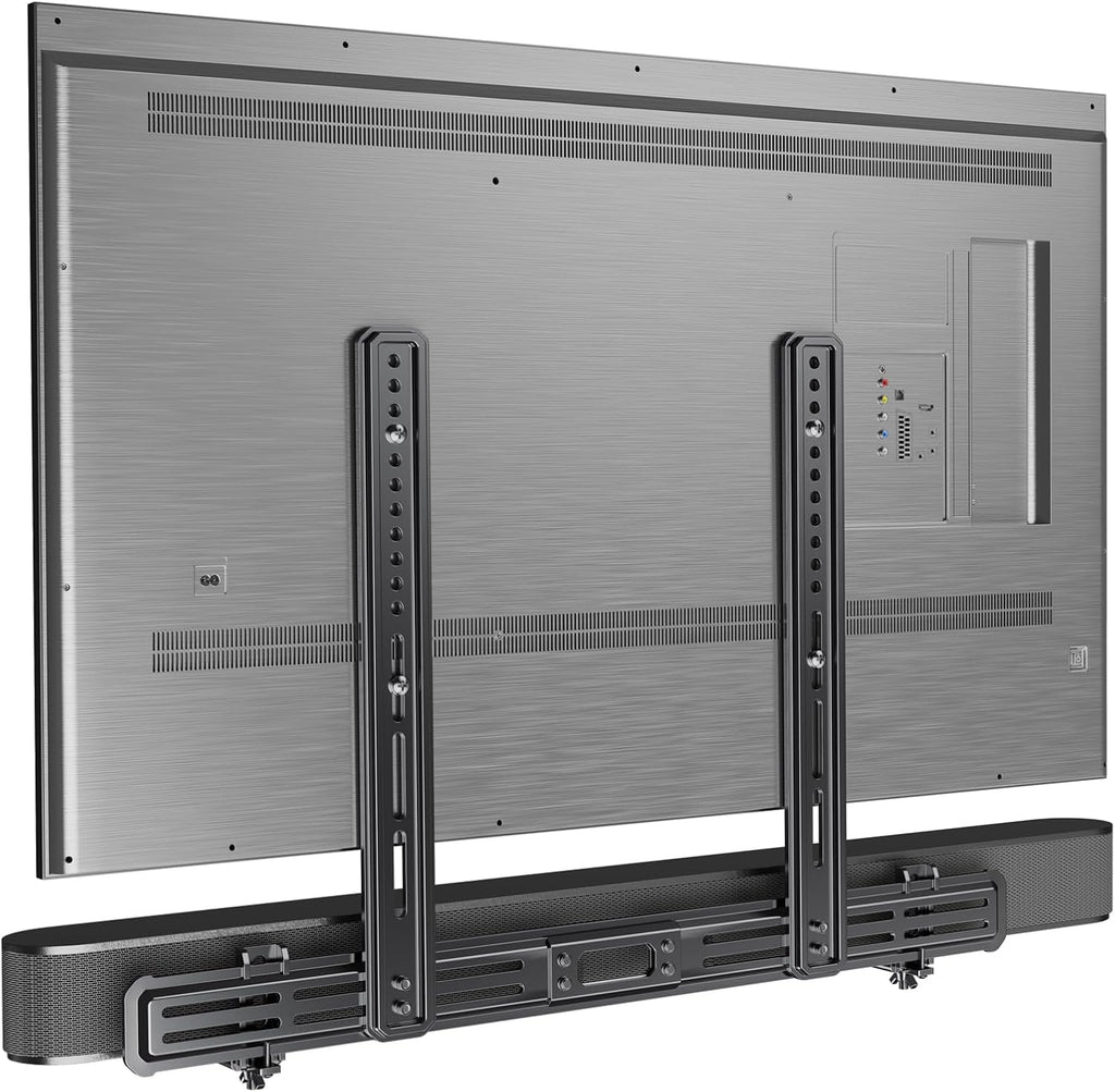 Perlegear Soundbar Mount - Versatile Under TV Sound Bar Holder | Supports Up to 15 lbs, Extends 3.5” to 6”