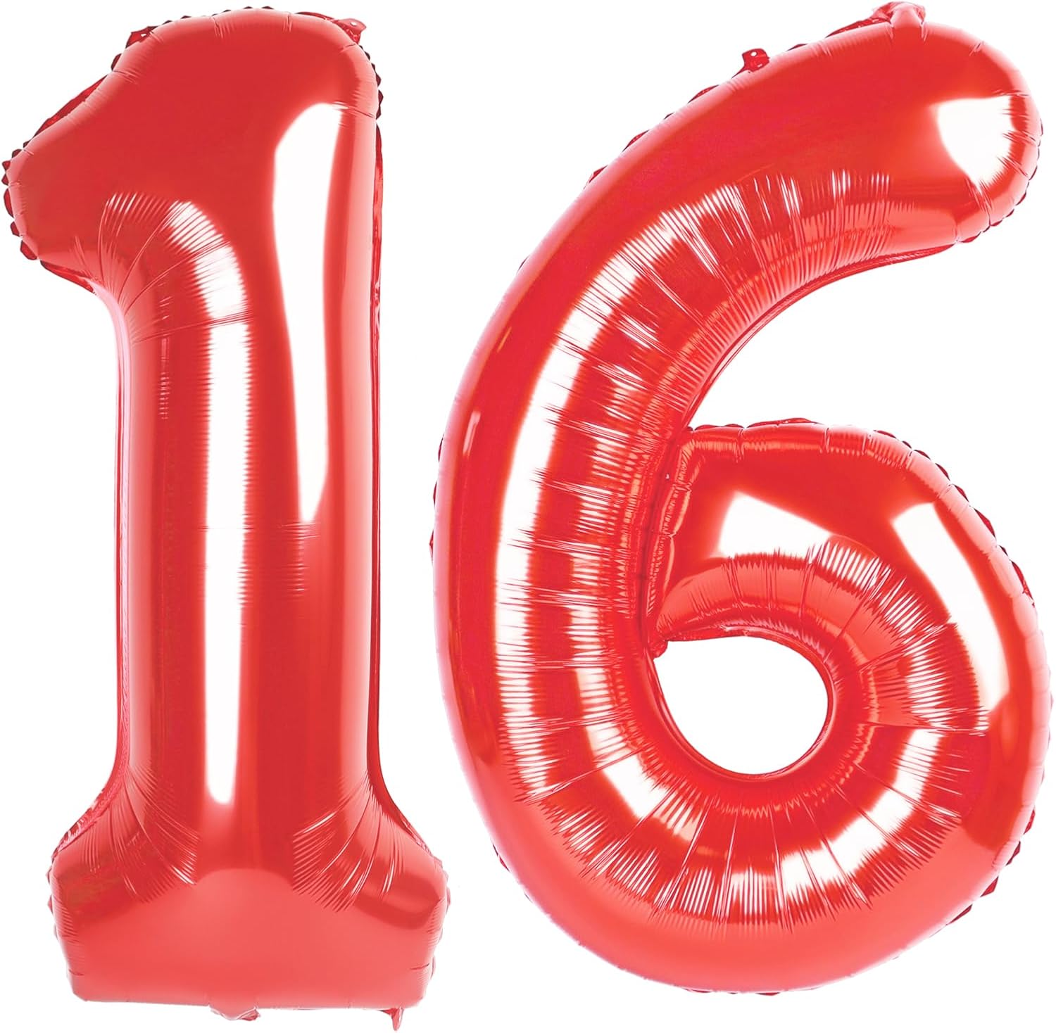 Skiennix 40-Inch Red Number Balloon - Perfect for 16th Birthday Celebrations & Photo Shoots